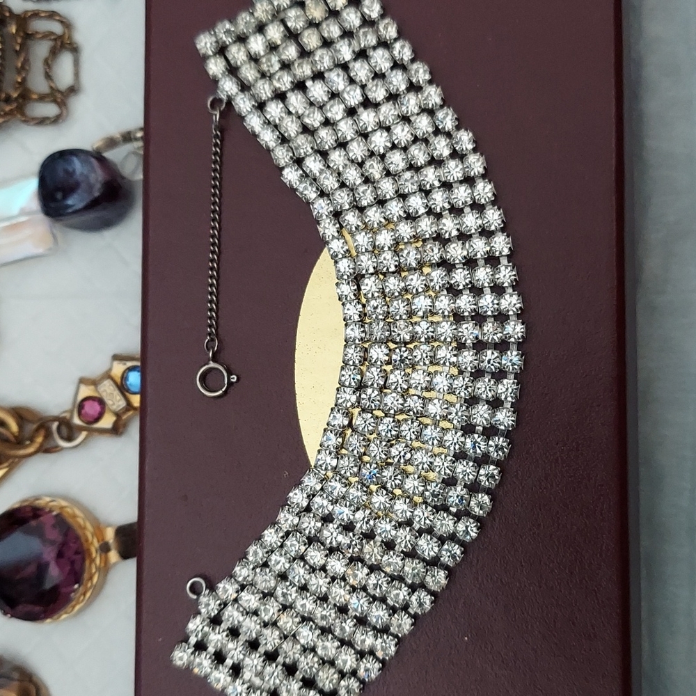 Weiss 8 Row Rhinestone Bracelet